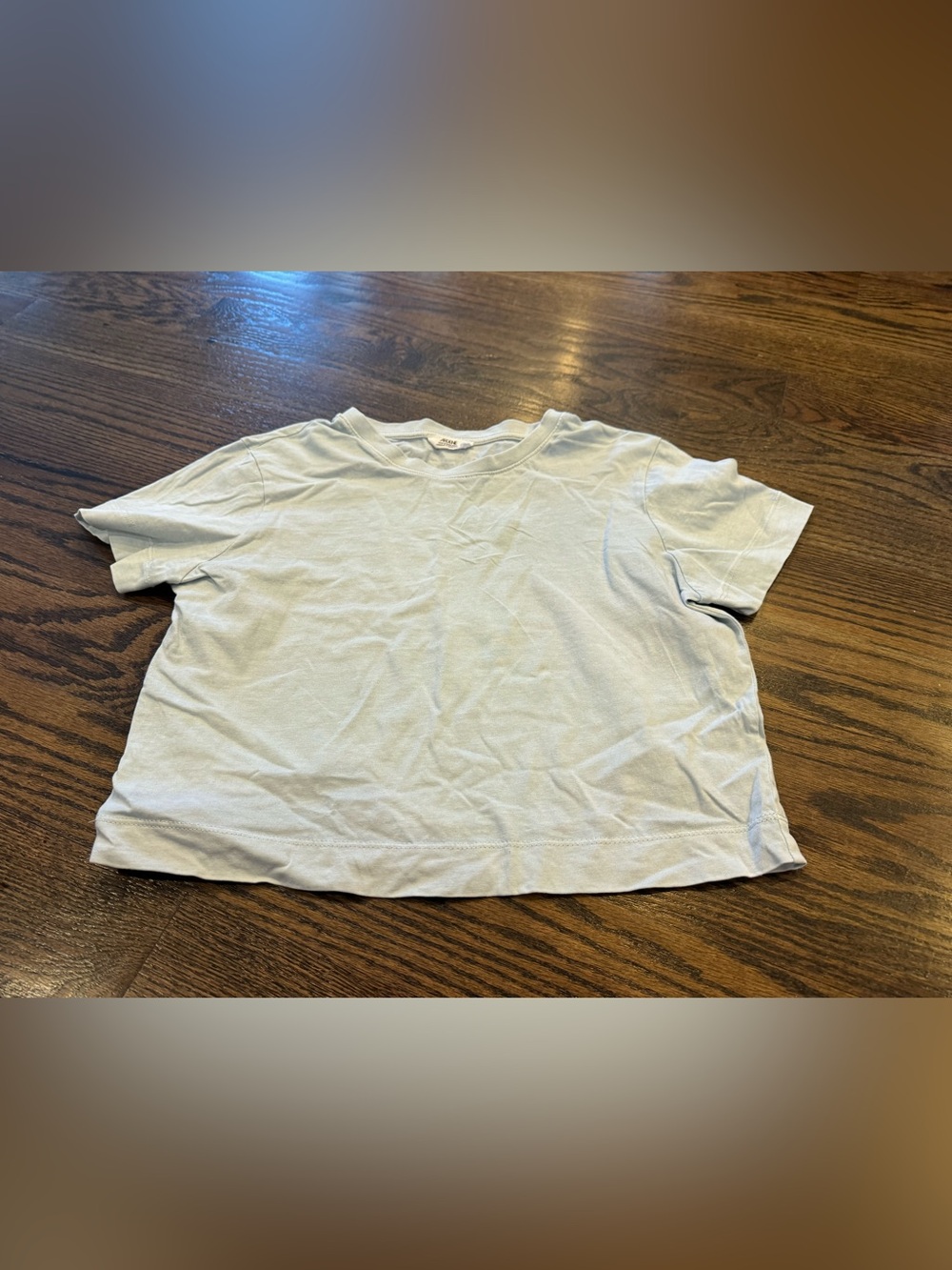 Ardene Pale Blue Crop Tee